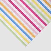 Rainbow Candy Stripes Custom Company Text Seidenpapier (Ausschnitt)
