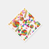 Rainbow Candy Sweet Birthday Party Candyland Serviette (Ecke)