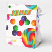 Rainbow Candy Sweet Birthday Party Custom Gevor Geschenkschachtel (Rückseite)