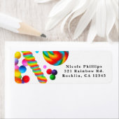 Rainbow Candy Sweet Birthday Party Einladung (Insitu)