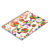 Rainbow Candy Sweet Custom Candyland Journal Notizblock (Linke Seite)