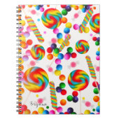 Rainbow Candy Sweet Custom Candyland Journal Notizblock (Vorderseite)