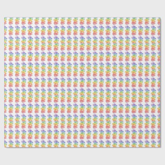 RAINBOW CANDY Wrapping Paper Geschenkpapier (Flach)