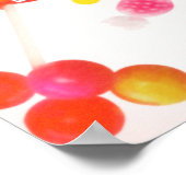 Rainbow Candyland Birthday Party Banner Poster (Ecke)