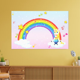 Rainbow-Canvas für Kinder, Print Picture 2 Leinwanddruck
