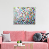 Rainbow Canvas Printing of Original Painting Leinwanddruck (Insitu (Wohnzimmer))