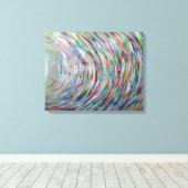 Rainbow Canvas Printing of Original Painting Leinwanddruck (Insitu (Holzboden))