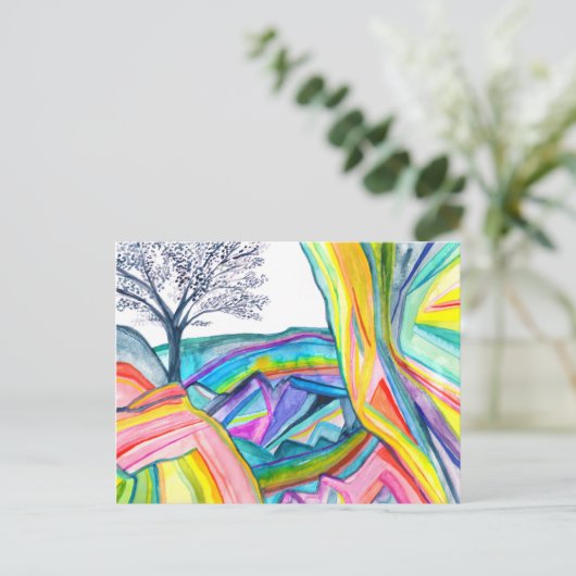 RAINBOW CANYON CUSTOM POSTKARTE (Stehend Vorderseite)
