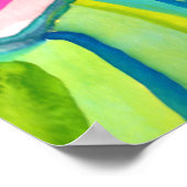 Rainbow Canyon Watercolor Poster (Ecke)