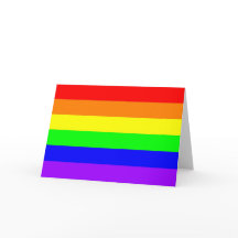 Rainbow-Card für Gay Pride (Reinfarben)