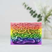 Rainbow Card Postkarte (Stehend Vorderseite)