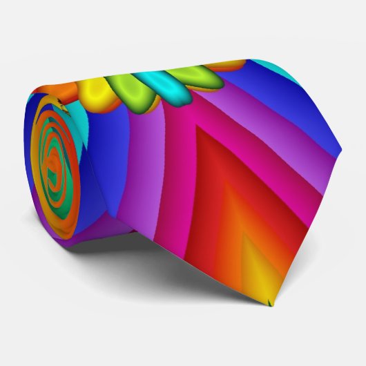 Rainbow Carnival Colorful Creative Krawatte (Gerollt)