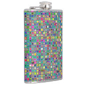 Rainbow 'Carnival' Textured Mosaic Tiles Pattern Flachmann (Rechts)