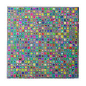 Rainbow 'Carnival' Textured Mosaic Tiles Pattern Fliese (Vorderseite)