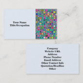 Rainbow 'Carnival' Textured Mosaic Tiles Pattern Visitenkarte (Vorne/Hinten)