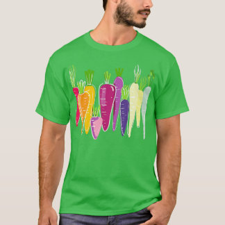 Rainbow Carrots Pflanzliches Organismus auf der Gr T-Shirt