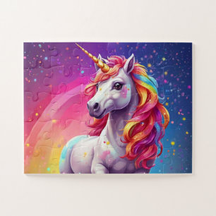 Rainbow Cascade Unicorn Journey Puzzle