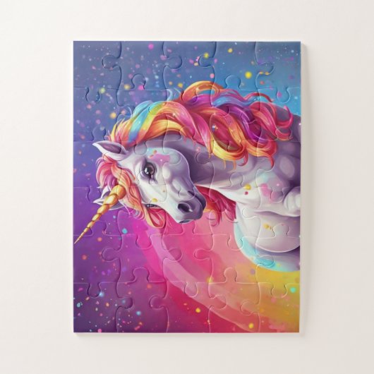 Rainbow Cascade Unicorn Journey Puzzle (Vertikal)