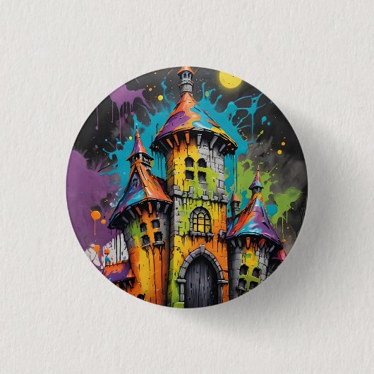 Rainbow Castle Button (Vorderseite)