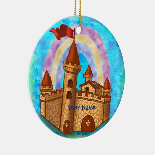 Rainbow Castle Keramik Ornament (Rechts)