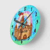Rainbow Castle Runde Wanduhr (Winkel)