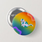 Rainbow Cat Button (Vorne & Hinten)