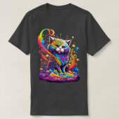 Rainbow Cat Design T-Shirt (Design vorne)