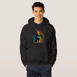 Rainbow Cat - Farbenfrohe und lustige Katze Kunst Hoodie