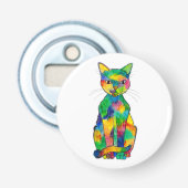 Rainbow Cat Flasche Opener Flaschenöffner (Vorderseite)