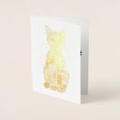 Rainbow Cat Foil Geburtstagskarte Folienkarte (Vorderseite)