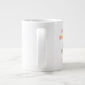 Rainbow&Cat Happy Birthday Jumbo-Tasse (Rückseite)