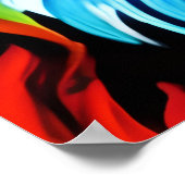 Rainbow Cat Lion Poster - Digital Art Fantasy (Ecke)