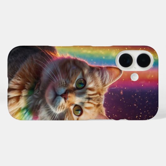 Rainbow Cat Magic Case-Mate iPhone Hülle (Rückseite (Horizontal))
