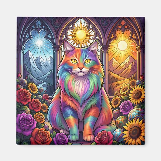 rainbow cat magnet (Vorne)