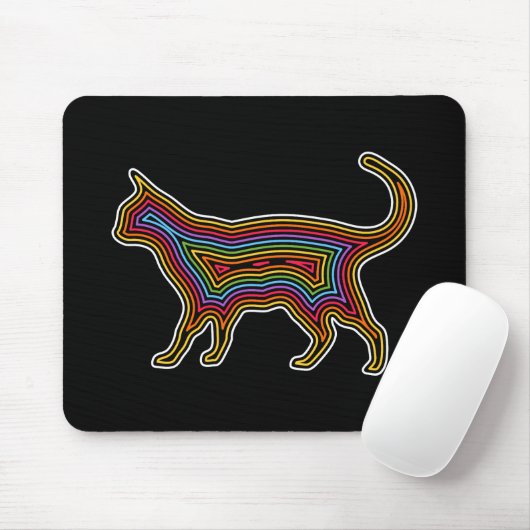 Rainbow Cat Mousepad (Mit Mouse)