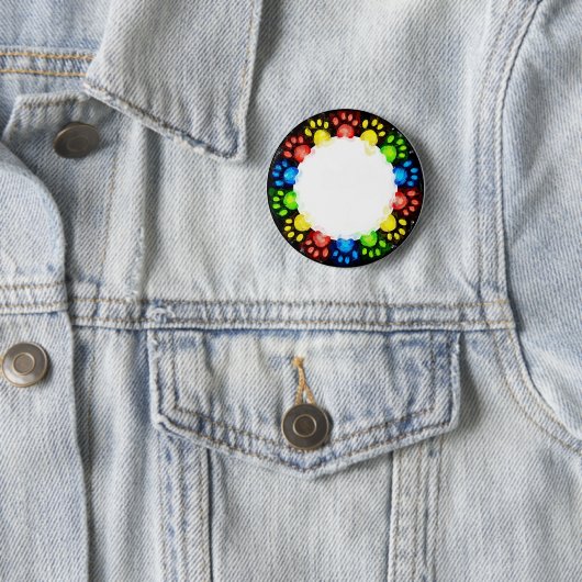 Rainbow Cat Paws Button (Beispiel)