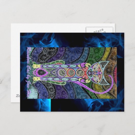 Rainbow Cat Postkarte (Vorne/Hinten)