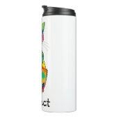 Rainbow Cat Purffect Thermal Tumbler Thermosbecher (Nach rechts gedreht)