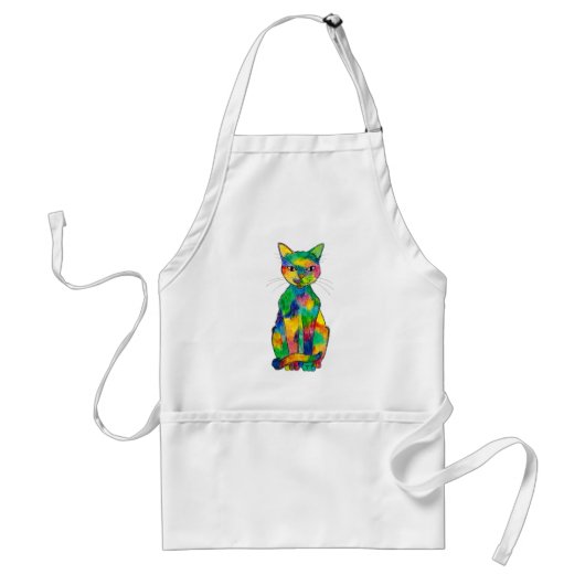 Rainbow Cat Schürze (Vorne)