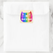 Rainbow Cat Sticker (Tasche)