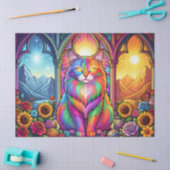 rainbow cat tissue paper seidenpapier (Basteln)