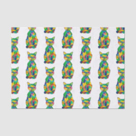 Rainbow Cat Tissue Paper Seidenpapier