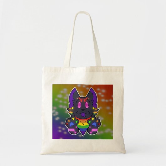 Rainbow Cat Tragetasche (Vorne)