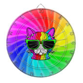 Rainbow Cat Twirl Dartscheibe (vorne)