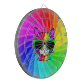 Rainbow Cat Twirl Dartscheibe (Vorderseite Links)