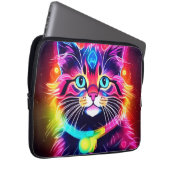 Rainbow Cat Vibes Laptopschutzhülle (Vorne Rechts)