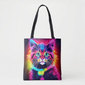Rainbow Cat Vibes Tasche (Vorderseite)