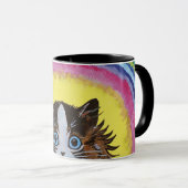 Rainbow Cat von Louis Wain Tasse (VorderseiteRechts)