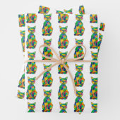 Rainbow Cat Wrapping Paper Set Geschenkpapier Set (Beispiel)