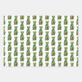 Rainbow Cat Wrapping Paper Set Geschenkpapier Set (Vorderseite 3)